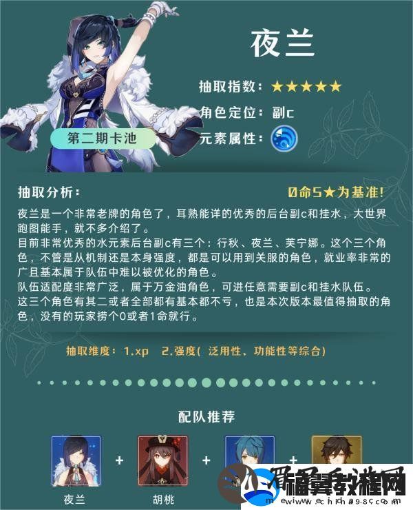 原神4.8卡池角色抽哪个角色好原神4.8卡池角色抽取建议一览