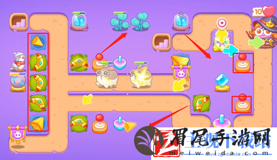 保卫萝卜4阿波与魔法宝藏第85关通关攻略