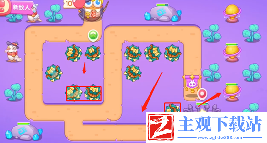 保卫萝卜4阿波与魔法宝藏第81关通关攻略