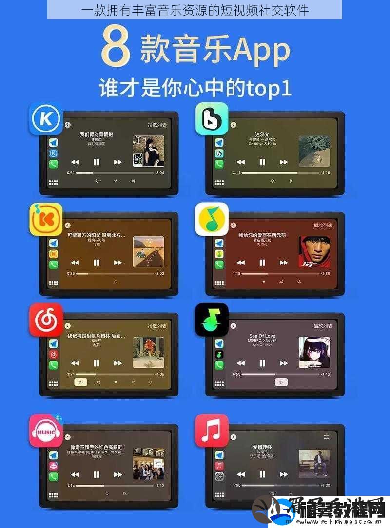 一款拥有丰富音乐资源的短视频社交软件