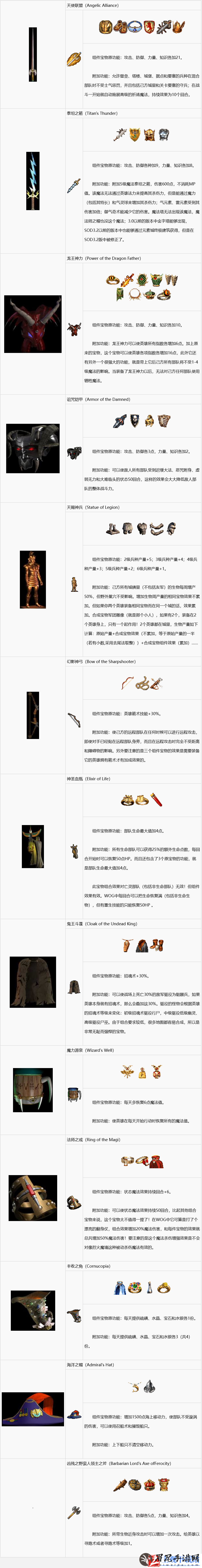 英雄无敌3组合宝物怎么合成