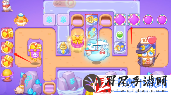 保卫萝卜4阿波与魔法宝藏第52关通关攻略