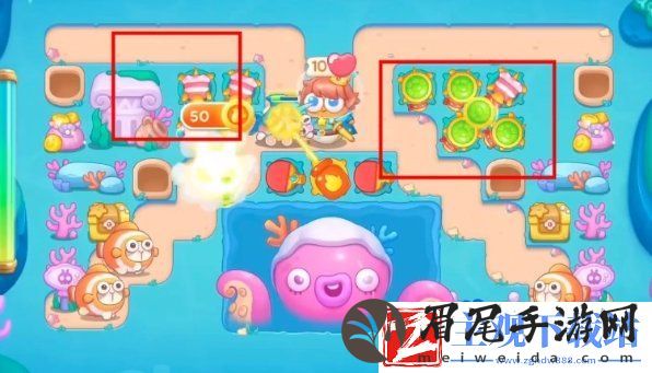 保卫萝卜4嗨钓度假岛第14关怎么过