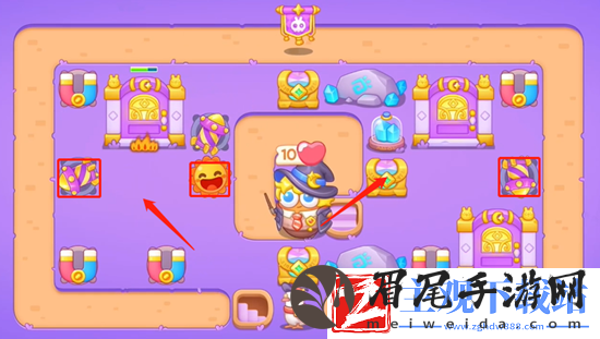 保卫萝卜4阿波与魔法宝藏第54关通关攻略