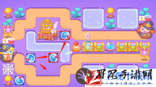 保卫萝卜4阿波与魔法宝藏第75关攻略