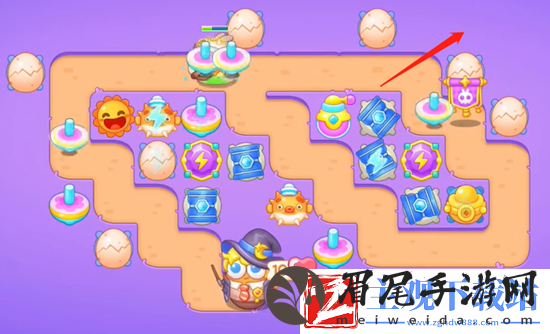 保卫萝卜4阿波与魔法宝藏第46关通关攻略