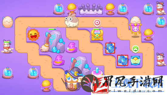 保卫萝卜4阿波与魔法宝藏第46关通关攻略