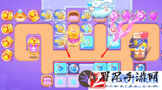 保卫萝卜4阿波与魔法宝藏第52关通关攻略