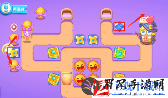 保卫萝卜4阿波与魔法宝藏第50关通关攻略