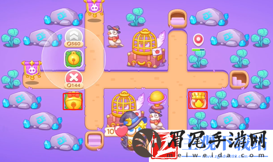 保卫萝卜4阿波与魔法宝藏第57关通关攻略