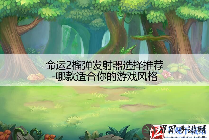 命运2榴弹发射器选择推荐