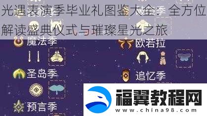 光遇表演季毕业礼图鉴大全：全方位解读盛典仪式与璀璨星光之旅