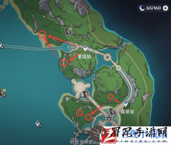 原神泡泡桔采集路线一览