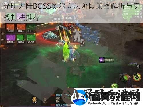 光明大陆BOSS奥尔立法阶段策略解析与实战打法推荐