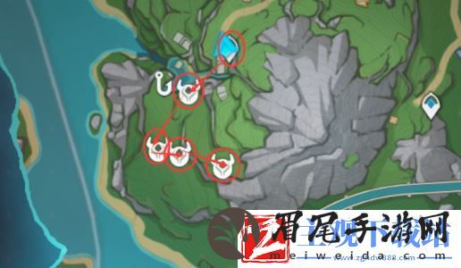 原神泡泡桔采集路线一览