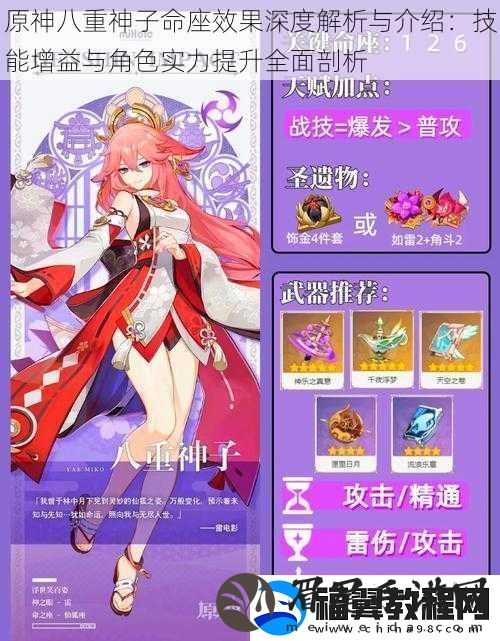 原神八重神子命座效果深度解析与介绍