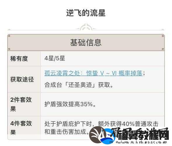 原神逆飞的流星套高效刷取全攻略