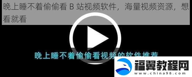 晚上睡不着偷偷看-B-站视频软件-海量视频资源-想看就看