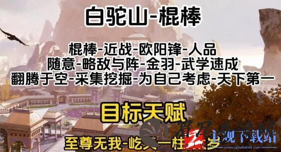 射雕全门派职业天赋推荐