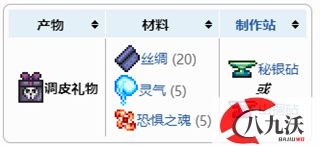 泰拉瑞亚调皮礼物怎么做