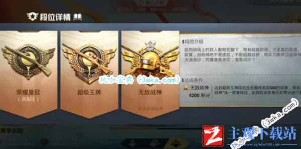 和平精英最高段位是什么