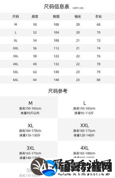 国产尺码和欧洲尺码表对照