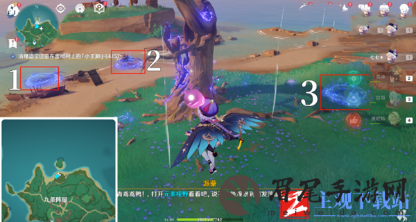 原神4.5医樱五棵树在哪