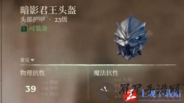 雾锁王国暗影君王套有什么效果